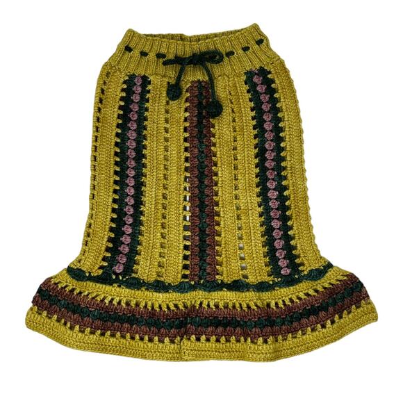 Misha & Puff NWT 6/7 Yrs Winter Wheat Marni Skirt In Merino Wool.